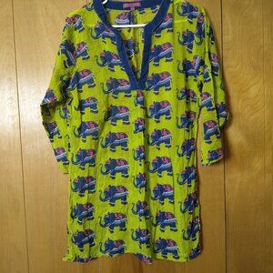 Macbeth Collection by Margaret Josephs 3/4 Sleeve Semi Sheer Elephant Swim Cover